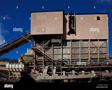 Industral Buildings at a Stone Quarry site Stock Photo - Alamy