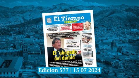 Diario El Tiempo De Cusco Edici N Lunes Diario El