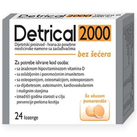 Detrical 2000 ukus pomorandža 24 lozenge Online apoteka Srbotrade