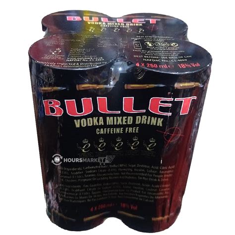 Bullet Vodka Drink 250ml X4 • 24 Hours Market Lagos Nigeria