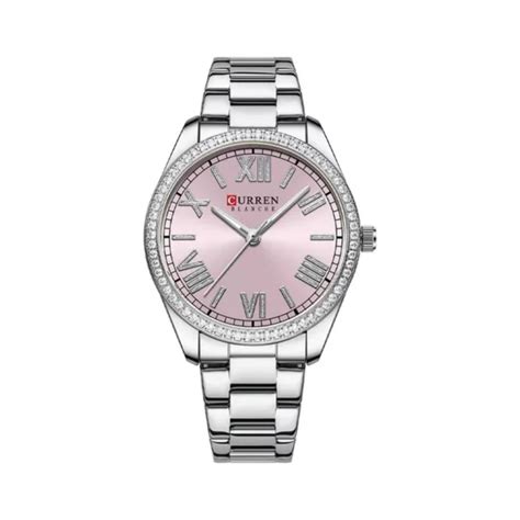 Ripley Reloj Curren Mujer An Logo Kred Original Plata Acero