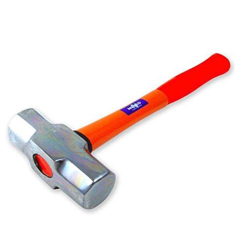 Neiko A Fiberglass Sledge Hammer Heavy Duty Forged Steel Rubber