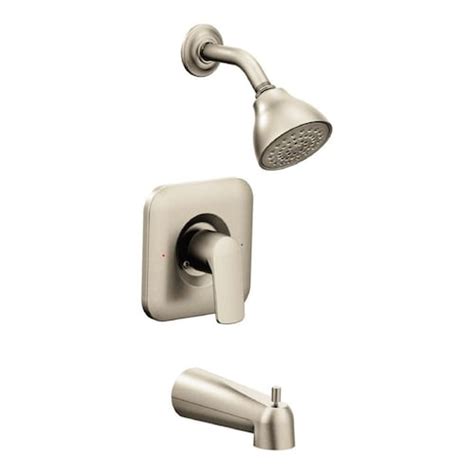 Moen Korek Single Handle Bathtub Shower Faucet With Rain Shower Head In