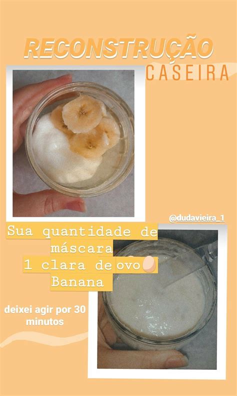 Reconstru O Caseira Banana E Clara De Ovo Nutri O Para Cabelos