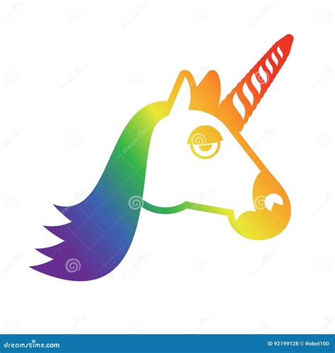 Lgbt Sign Unicorn And Rainbow Symbol Of Gays And Lesbians Bisexuals