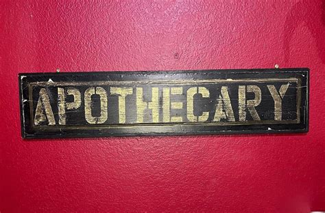 Folk Art Apothecary Sign