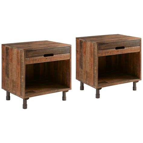 Ink Ivy Renu 24 Wide Wood 1 Drawer Modern Nightstands Set Of 2