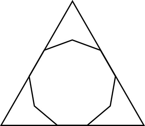 Nonagon Inscribed In A Triangle Clipart Etc