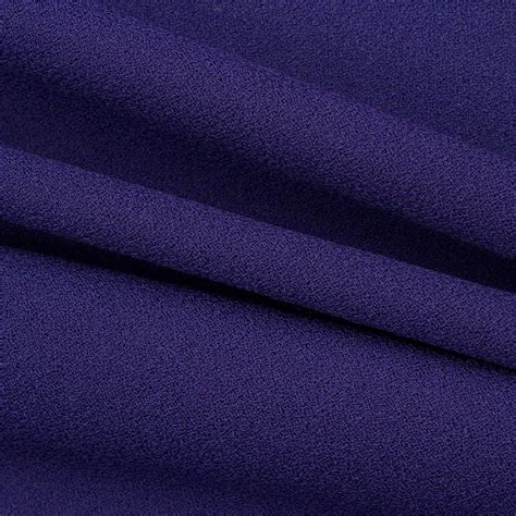 Purpleblue Wool Crêpe Luxurious Fabric