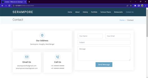 GitHub - sreeparnaray/Welcome_to_Serampore: This is a sample of my frontend web design work. The ...