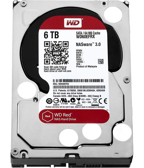 Disco Duro Nas Wester Digital Wd Tb Red Wd Efrx