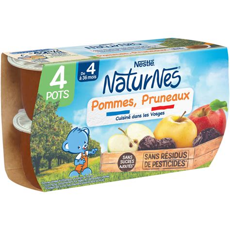 Naturnes Petit Pot B B Pommes Pruneaux X G Swidis Guadeloupe