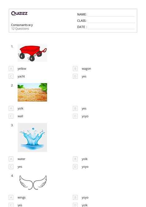 50 Consonants Worksheets For 2nd Class On Quizizz Free Printable