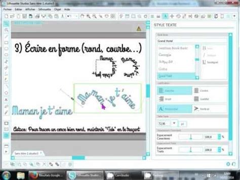 Astuces Texte Silhouette Studio Silhouette Cameo Gratuite Machine