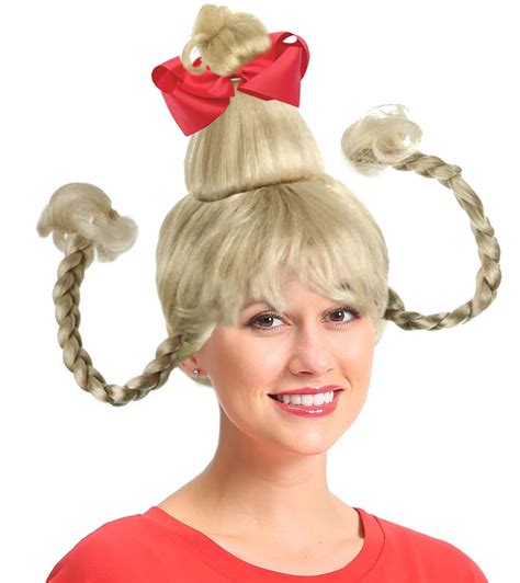 Blonde Cindy Costume Wig With Wire Braids And Red Nepal Ubuy