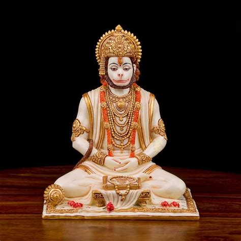 Buy Sevliya Traders Resin Lord Hanuman Ji Statue For Home Decor Veer