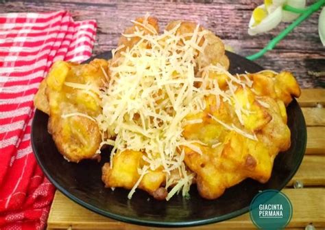 Resep Pisang Goreng Nangka Tabur Keju Oleh Giacinta Permana Cookpad