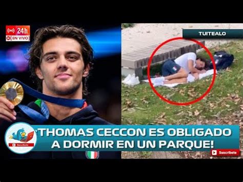 Thomas Ceccon Medallista Ol Mpico Duerme En Un Parque Tras Quejas De La