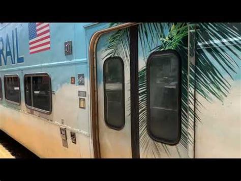 Some Tri Rail Trains And An Amtrak Train At Deerfield Beach Station