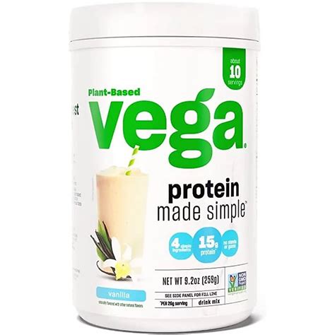 Vega Made Simple Vanilla Flavored Protein Powder Shop Diet And Fitness At H E B