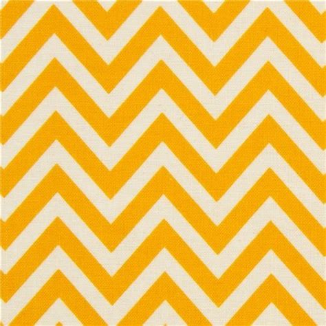 Riley Blake Laminate Fabric Yellow Zig Zag Pattern Fabric By Kawaii