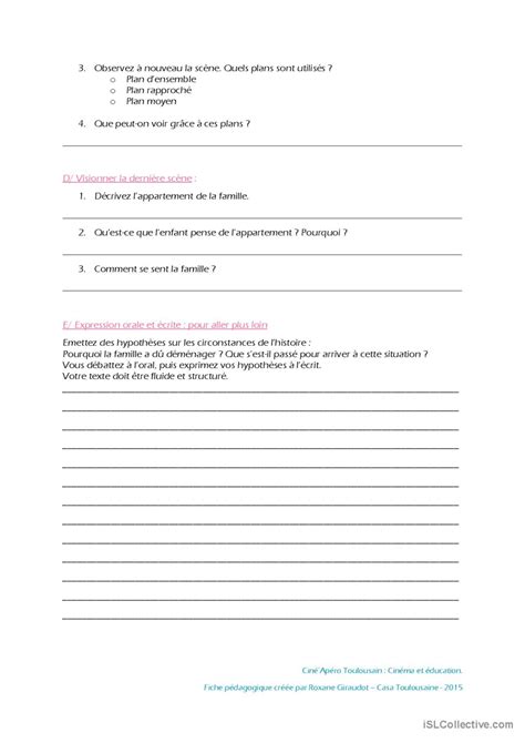 Fiche pédagogique du film TOMBOY Français FLE fiches pedagogiques pdf