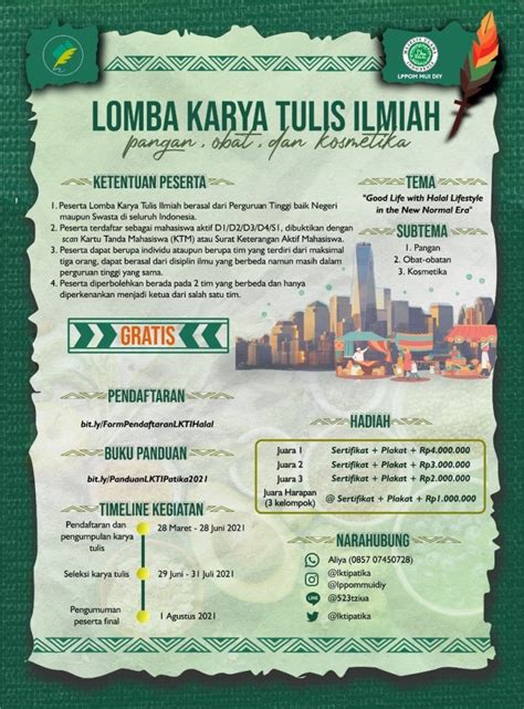 Ayo Ikuti Lomba Karya Tulis Ilmiah Halal Lppom Mui