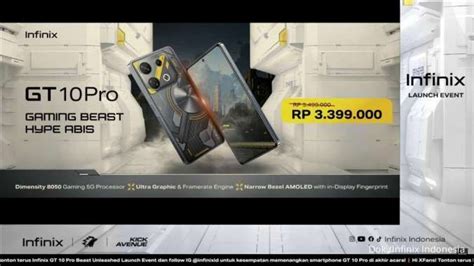 Infinix Gt 10 Pro Spesifikasi And Harga Resmi Di Indonesia