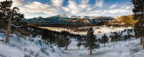 Longs Peak Panorama Rocky Mountain National Park Colorado Back