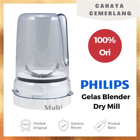 Jual GELAS BUMBU BLENDER PHILIPS DRY MILL ORIGINAL Untuk Type HR 2221