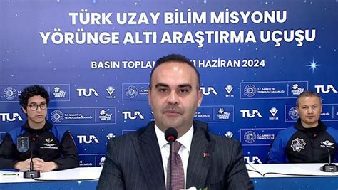 Türkiye nin 2 uzay yolculuğu Bakan Kacır 2030 yılına kadar uzay