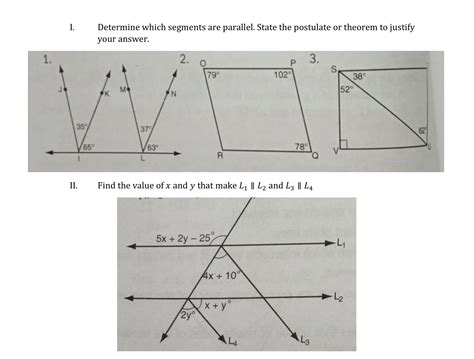 SOLVED I Determine Which Segments Are Parallel State The Postulate