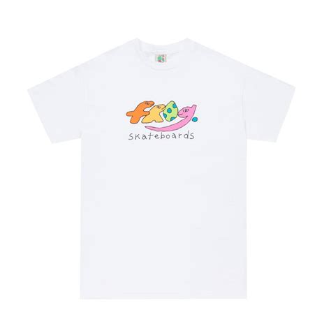 Frog Skateboards Dino Logo Skate T Shirt White Skate Clothing From