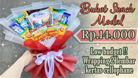 Tutorial Buket Snack Low Budget Modal Rp Wrapping Lembar