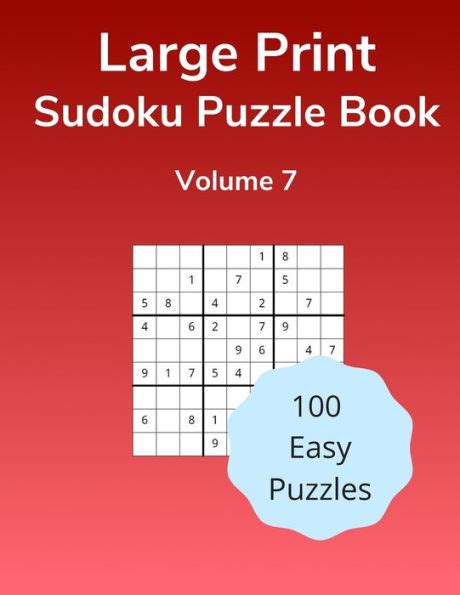 Barnes And Noble Large Print Sudoku Puzzle Book Volume 1 100 Easy Puzzles For Adults Hamilton