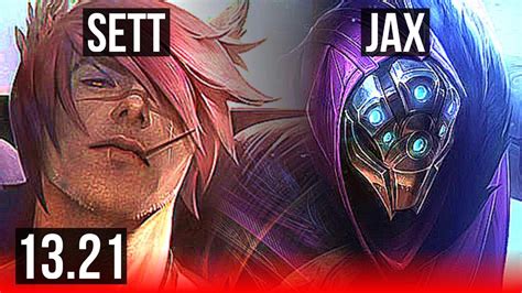 Sett Vs Jax Top Solo Kills Legendary Games Euw