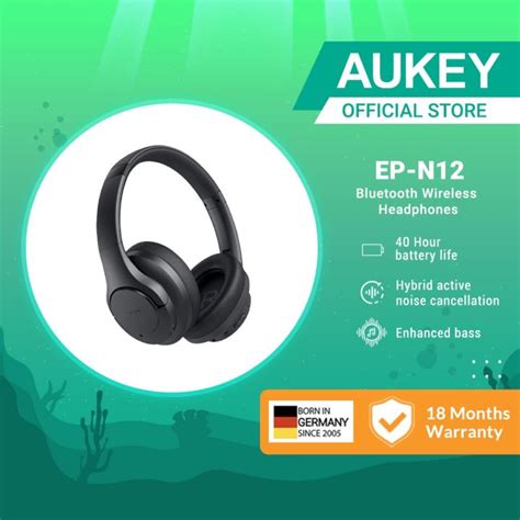 AUKEY EP N12 Hybrid Active Noise Cancelling Headphone Bluetooth