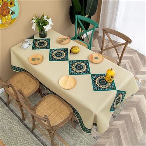 Nappe Imperm Able Fleurs Color Es Marocaines Nappe Rectangulaire