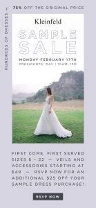 Kleinfeld February 2020 Sample Sale | Kleinfeld Bridal