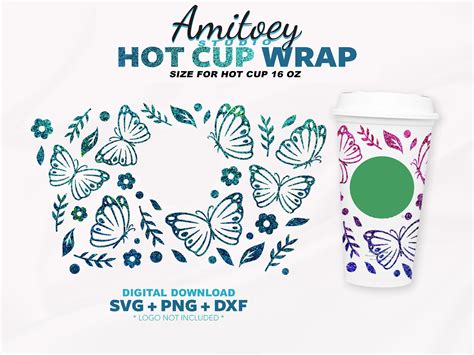 Butterfly Flowers SVG Full Wrap Beautiful Fairy Love For Hot Etsy