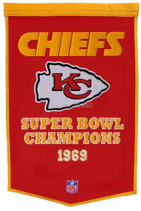 Kansas City Chiefs Super Bowl Champions Hockey Banner Flag Polyester