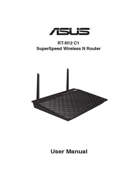 RT N12C1 Manual | PDF | Wireless Lan | Ip Address