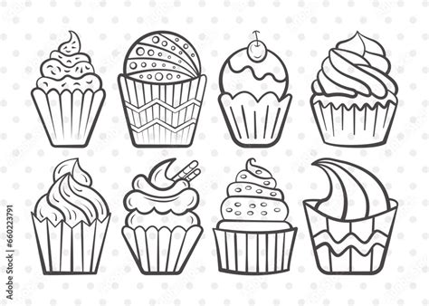 Cupcake Clipart Svg Cut File Cupcake Svg Sweet Cupcake Svg