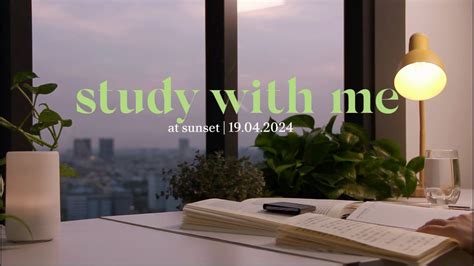 Hr Study With Me At Sunset Strive To Become Better Every Day