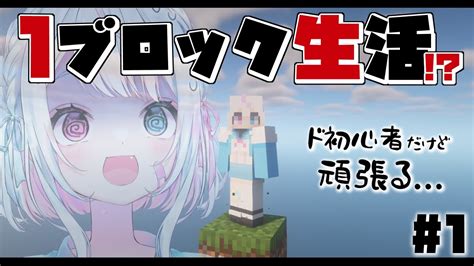 【minecraft】1ブロックしかないだと！？【新人vtuber雨宿れいん】 マイクラ（minecraft）動画まとめ