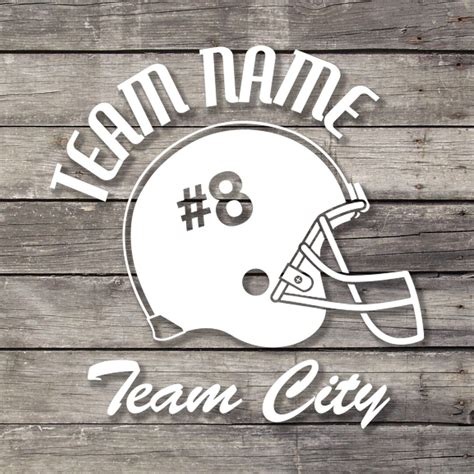 Custom Football Helmet Vinyl Decals Personalized for Your Team and ...