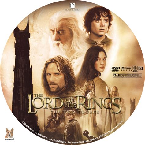 Lord Of The Rings Two Towers Dvd Cover