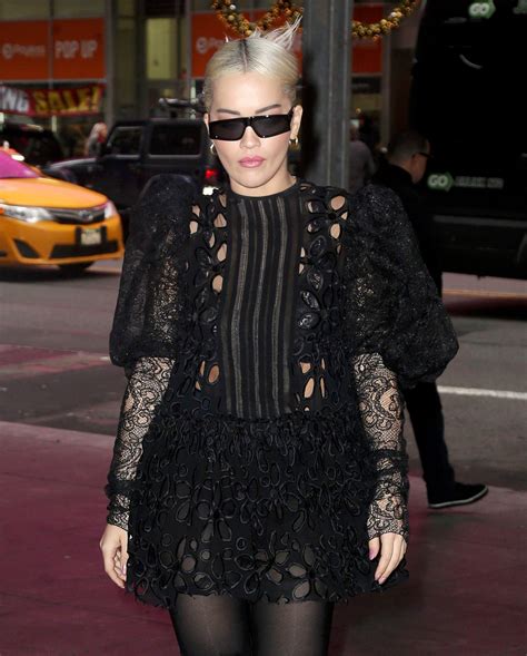 Rita Ora Sexy In Black Hot Celebs Home