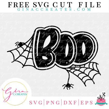 Halloween Boo Free SVG Cut File