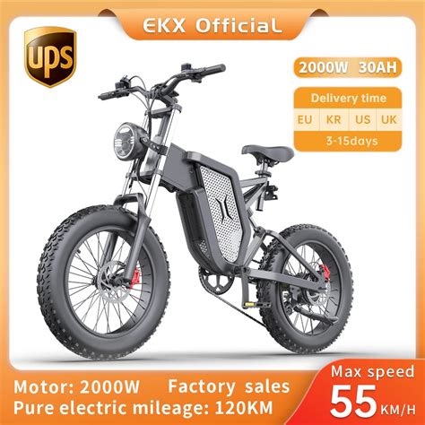 EKX X20 rower elektryczny motorower górski Ebike 20 Cal gruba opona